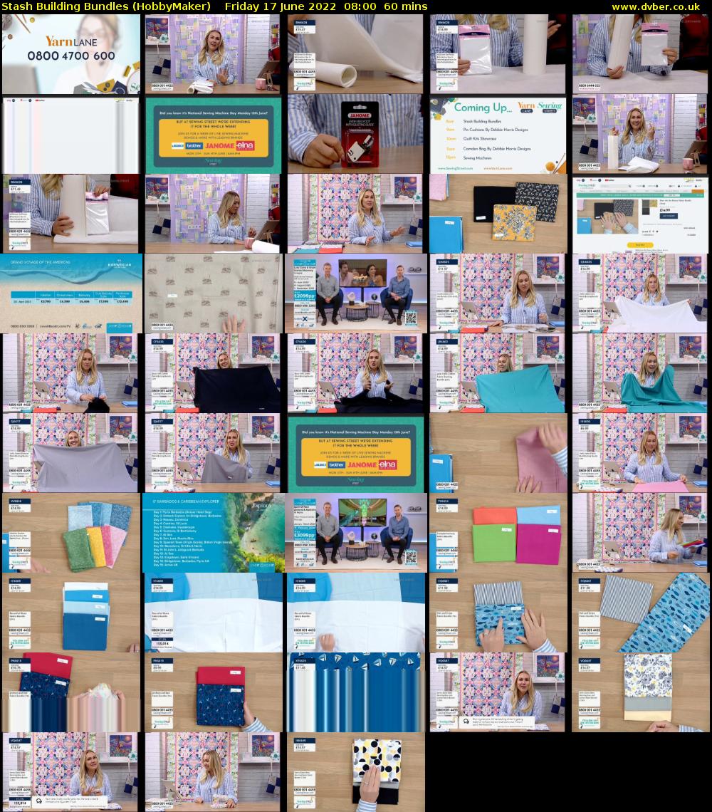 Stash Building Bundles (HobbyMaker) Friday 17 June 2022 08:00 - 09:00