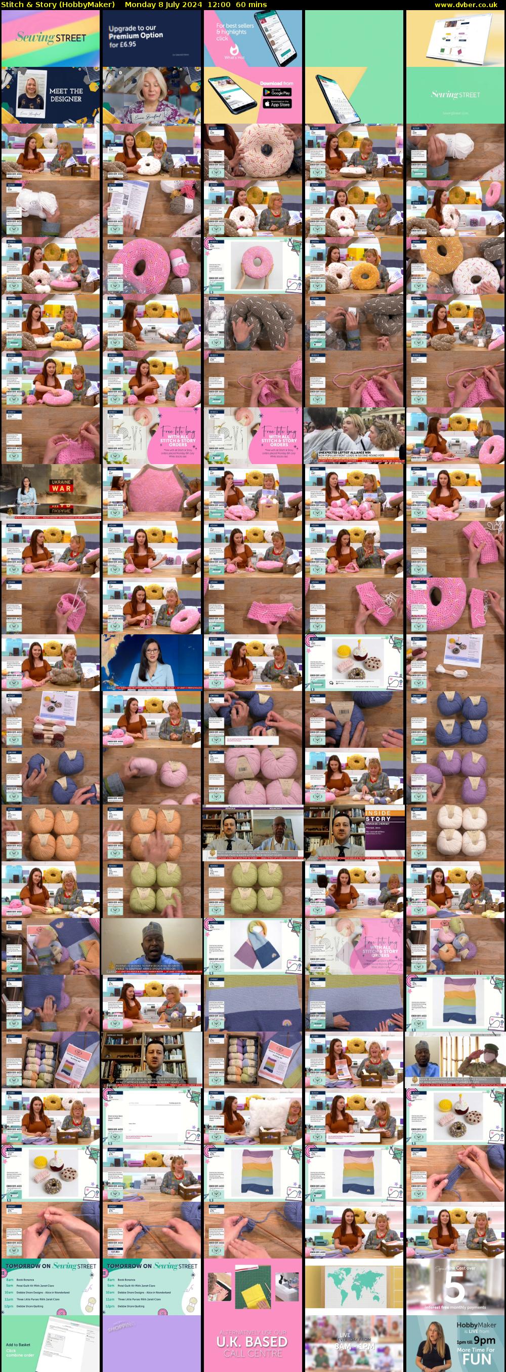 Stitch & Story (HobbyMaker) Monday 8 July 2024 12:00 - 13:00