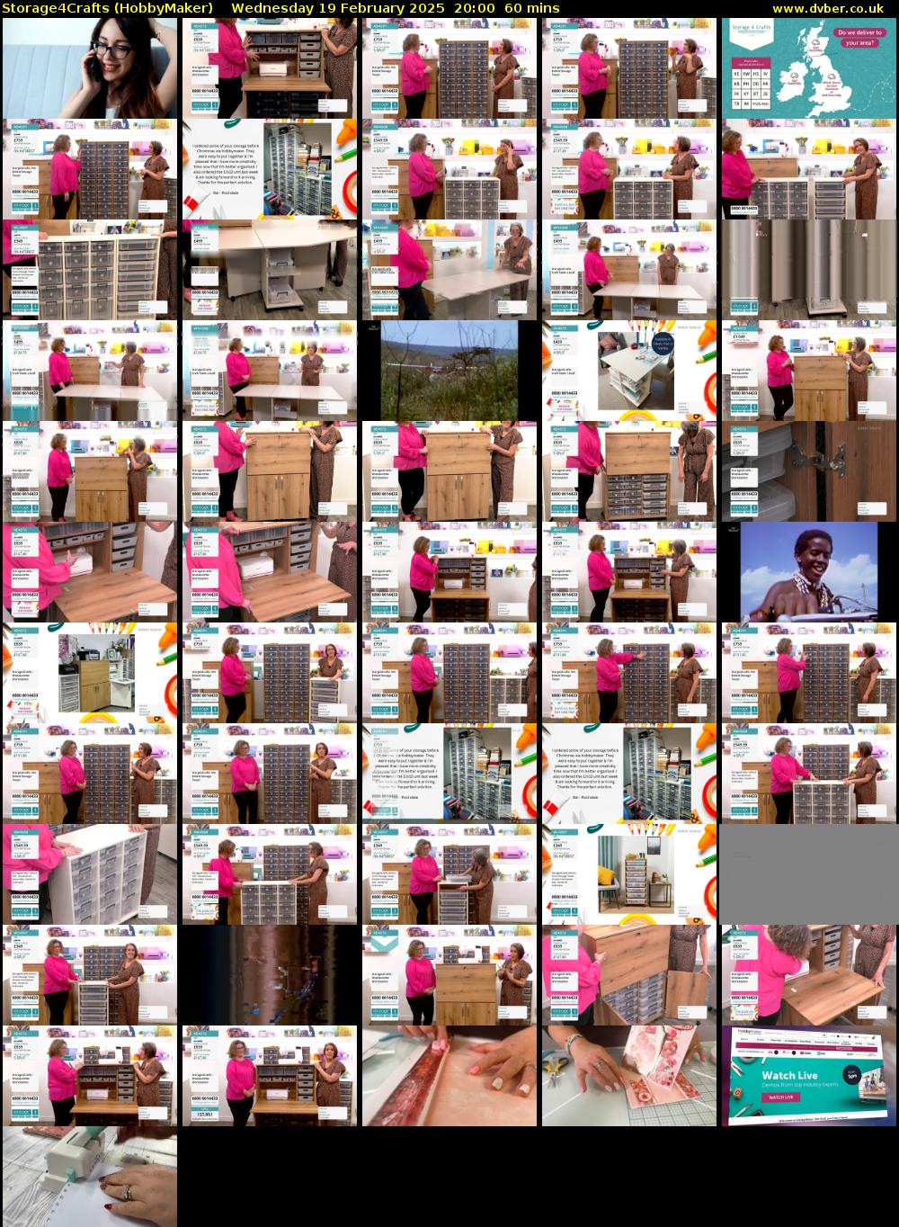 Storage4Crafts (HobbyMaker) Wednesday 19 February 2025 20:00 - 21:00