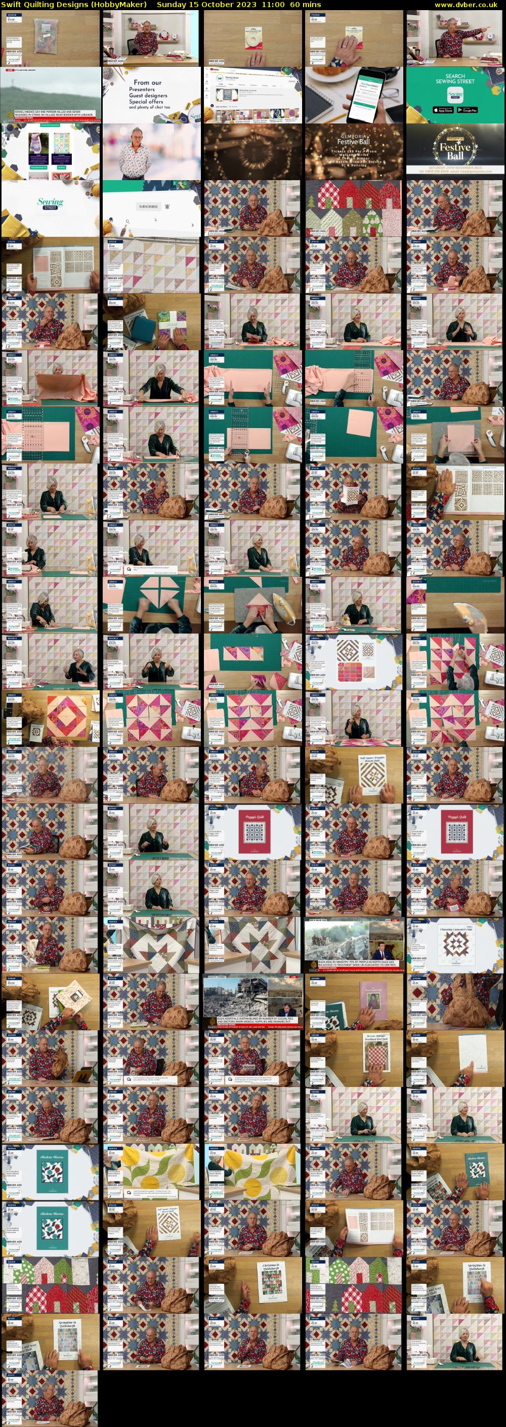 Swift Quilting Designs (HobbyMaker) Sunday 15 October 2023 11:00 - 12:00