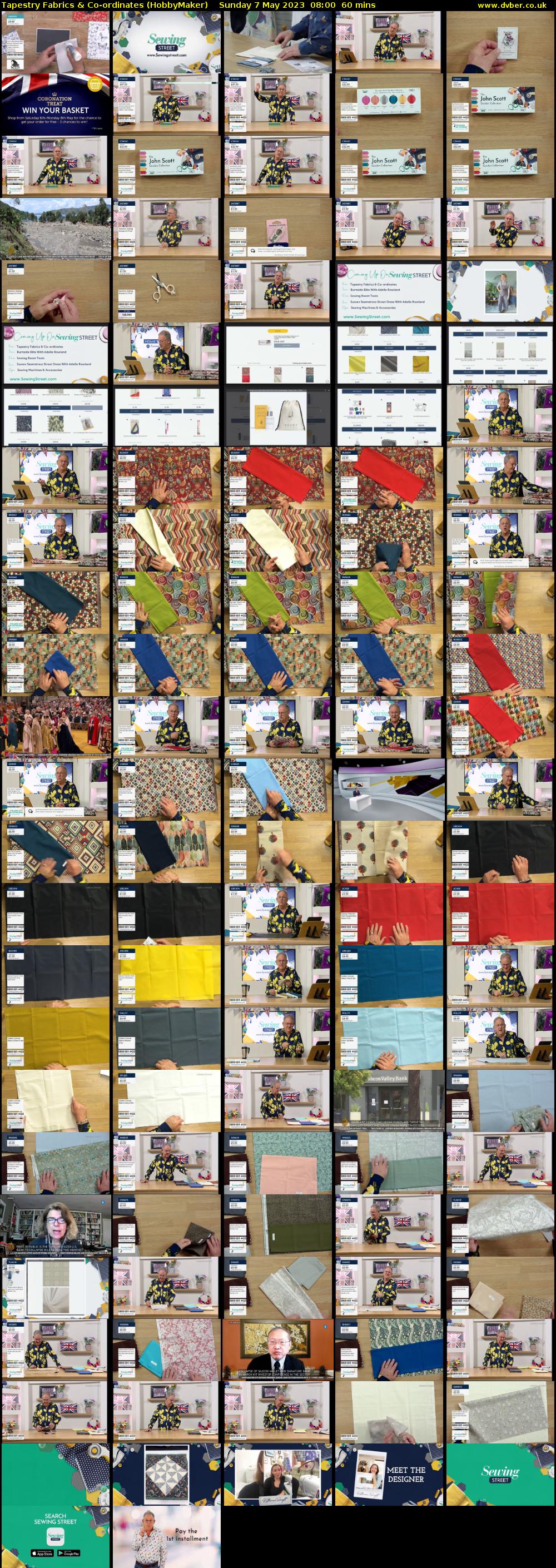Tapestry Fabrics & Co-ordinates (HobbyMaker) Sunday 7 May 2023 08:00 - 09:00