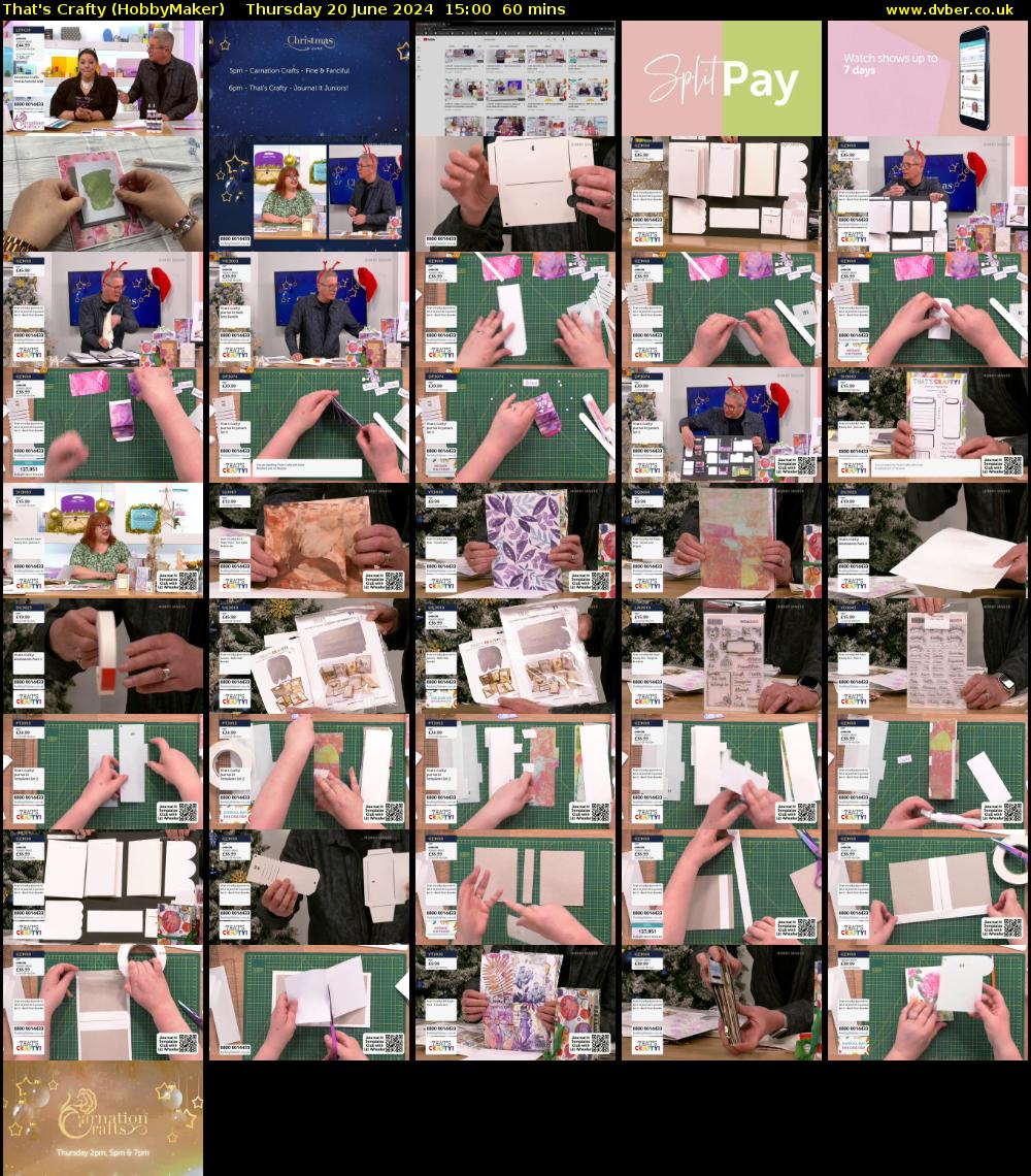 That's Crafty (HobbyMaker) Thursday 20 June 2024 15:00 - 16:00