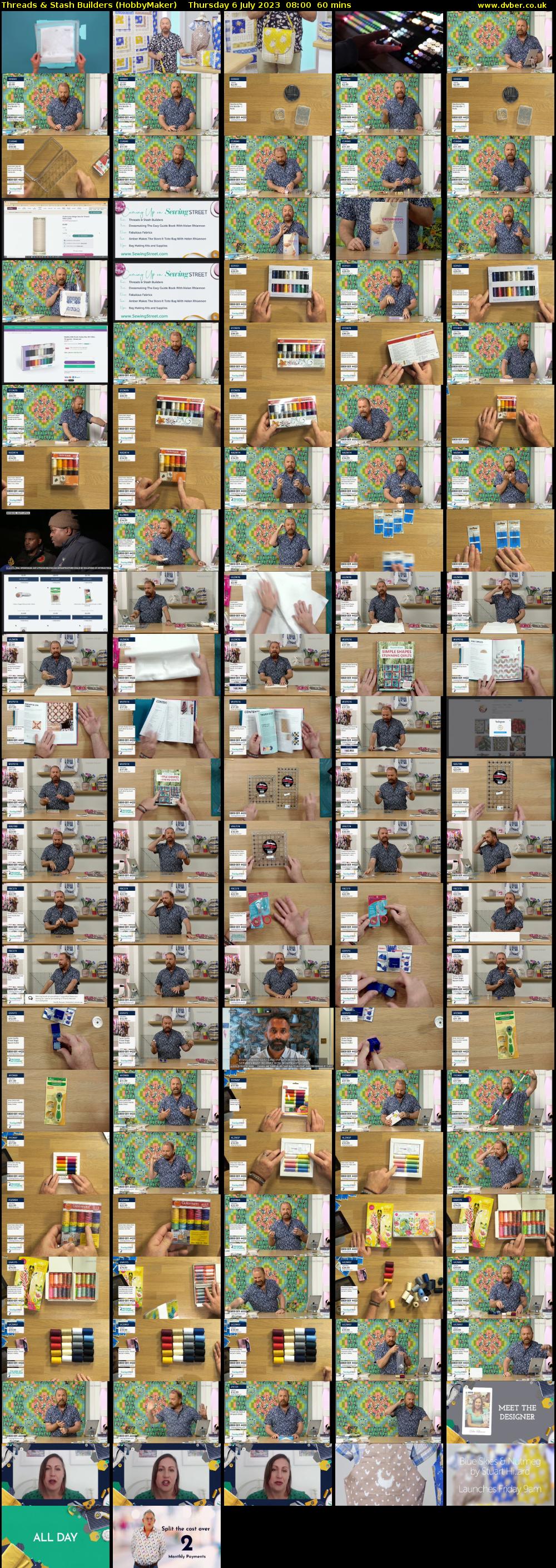 Threads & Stash Builders (HobbyMaker) Thursday 6 July 2023 08:00 - 09:00