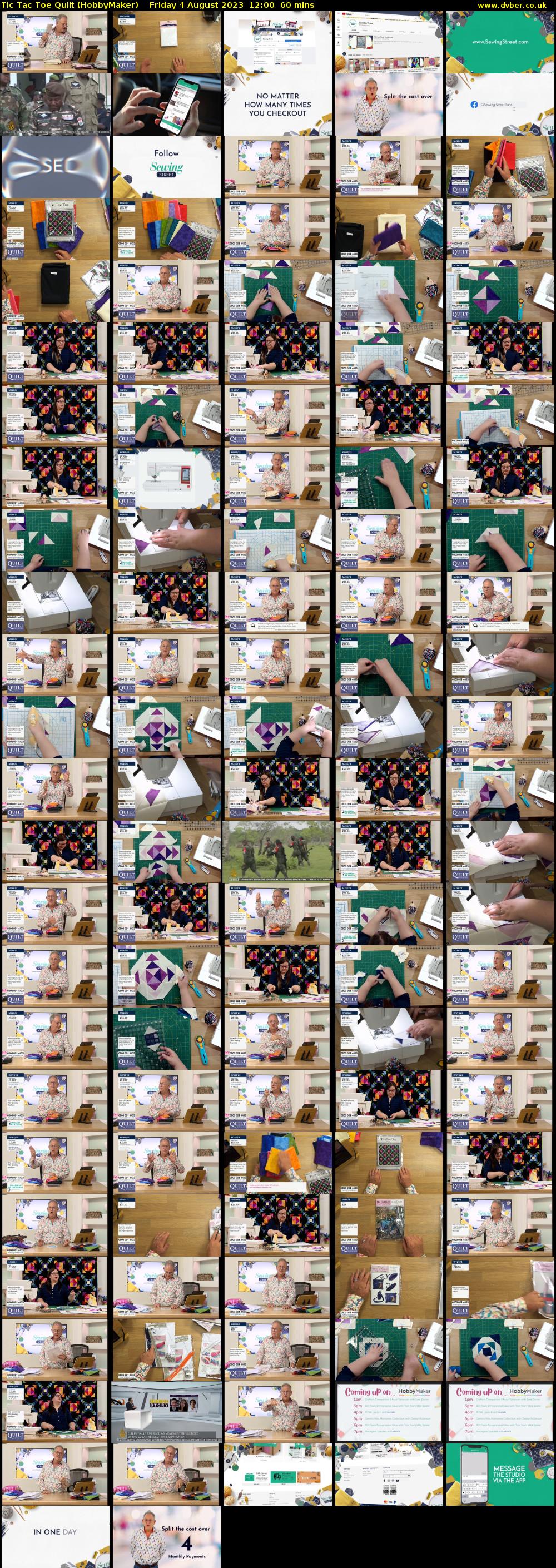 Tic Tac Toe Quilt (HobbyMaker) Friday 4 August 2023 12:00 - 13:00