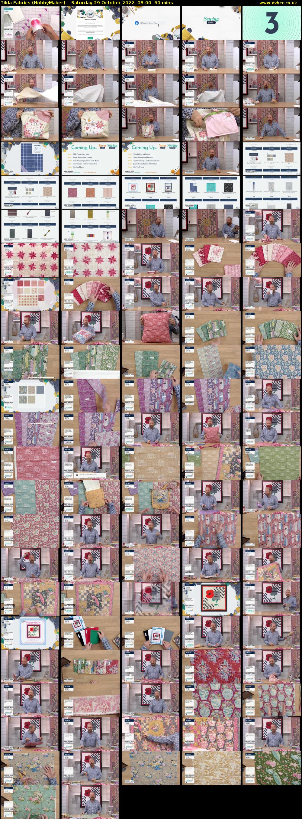 Tilda Fabrics (HobbyMaker) Saturday 29 October 2022 08:00 - 09:00