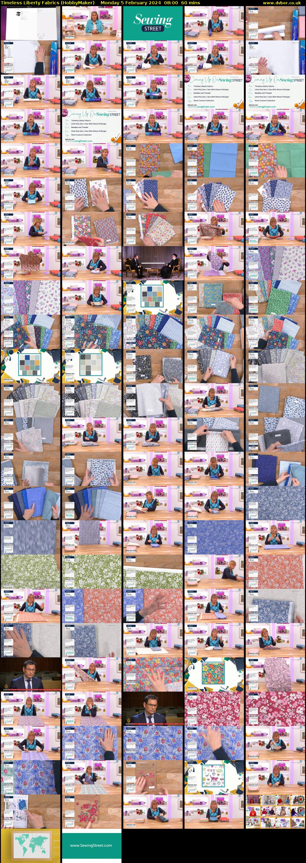 Timeless Liberty Fabrics (HobbyMaker) Monday 5 February 2024 08:00 - 09:00