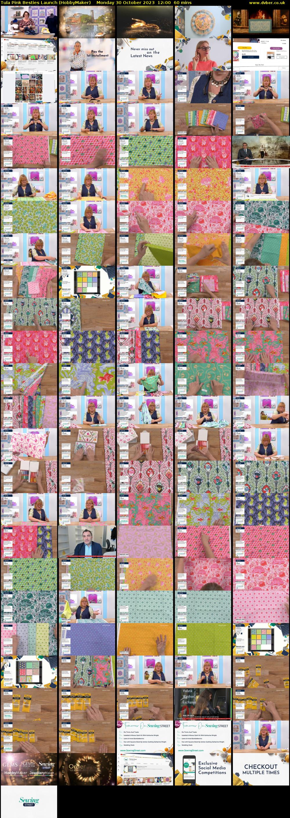 Tula Pink Besties Launch (HobbyMaker) Monday 30 October 2023 12:00 - 13:00