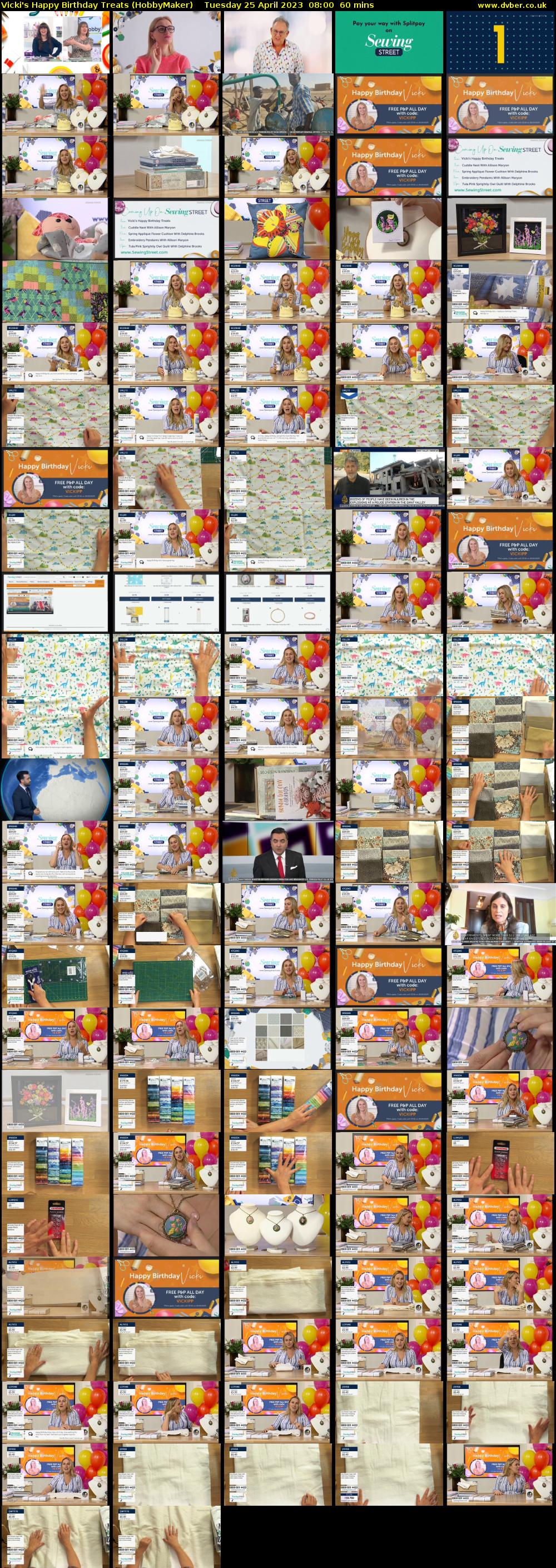 Vicki's Happy Birthday Treats (HobbyMaker) Tuesday 25 April 2023 08:00 - 09:00