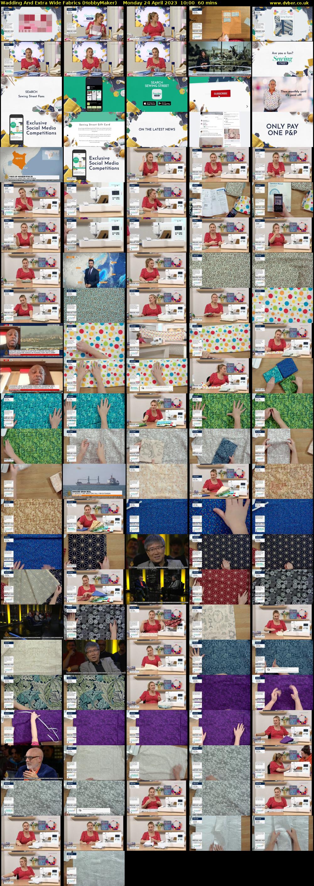 Wadding And Extra Wide Fabrics (HobbyMaker) Monday 24 April 2023 10:00 - 11:00