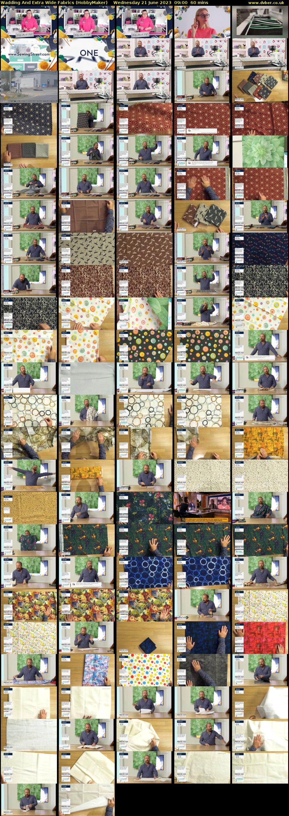 Wadding And Extra Wide Fabrics (HobbyMaker) Wednesday 21 June 2023 09:00 - 10:00