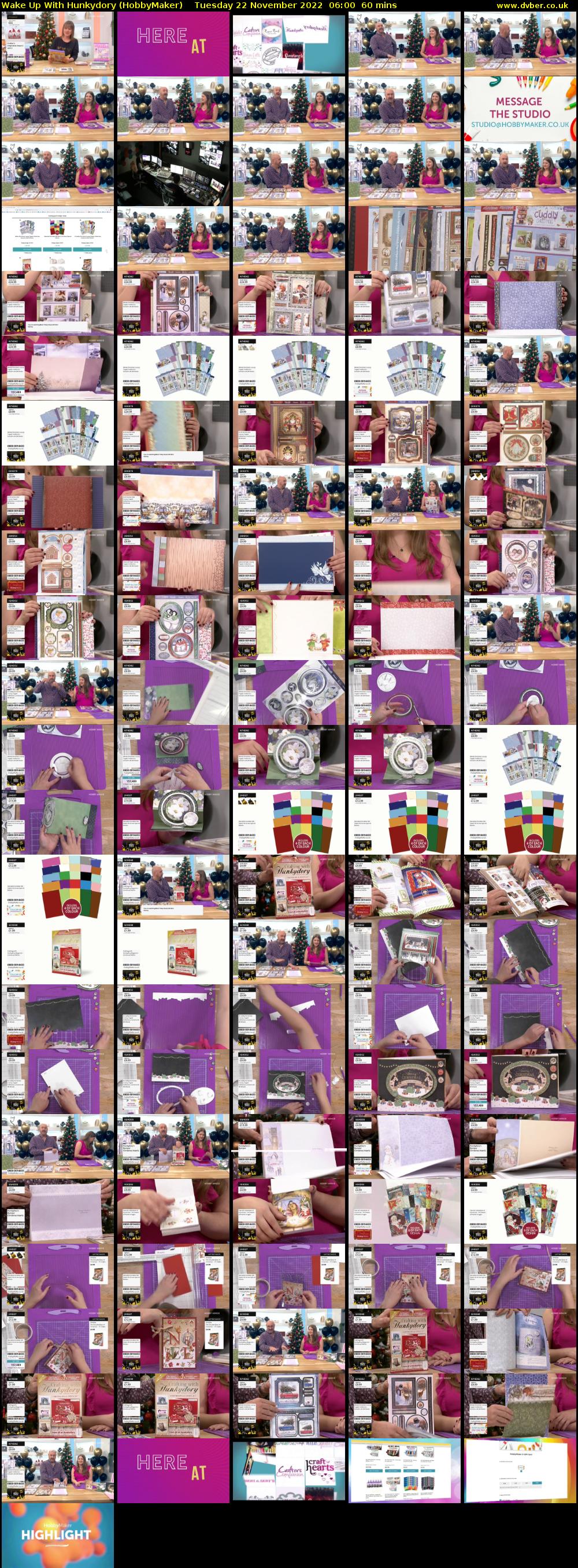 Wake Up With Hunkydory (HobbyMaker) Tuesday 22 November 2022 06:00 - 07:00