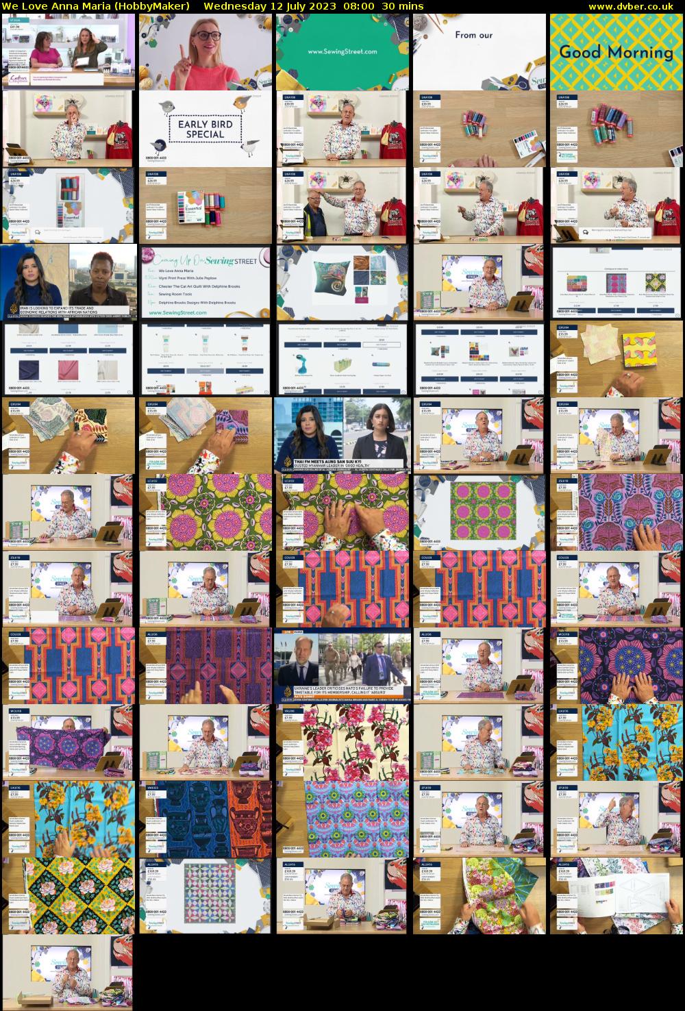 We Love Anna Maria (HobbyMaker) Wednesday 12 July 2023 08:00 - 08:30
