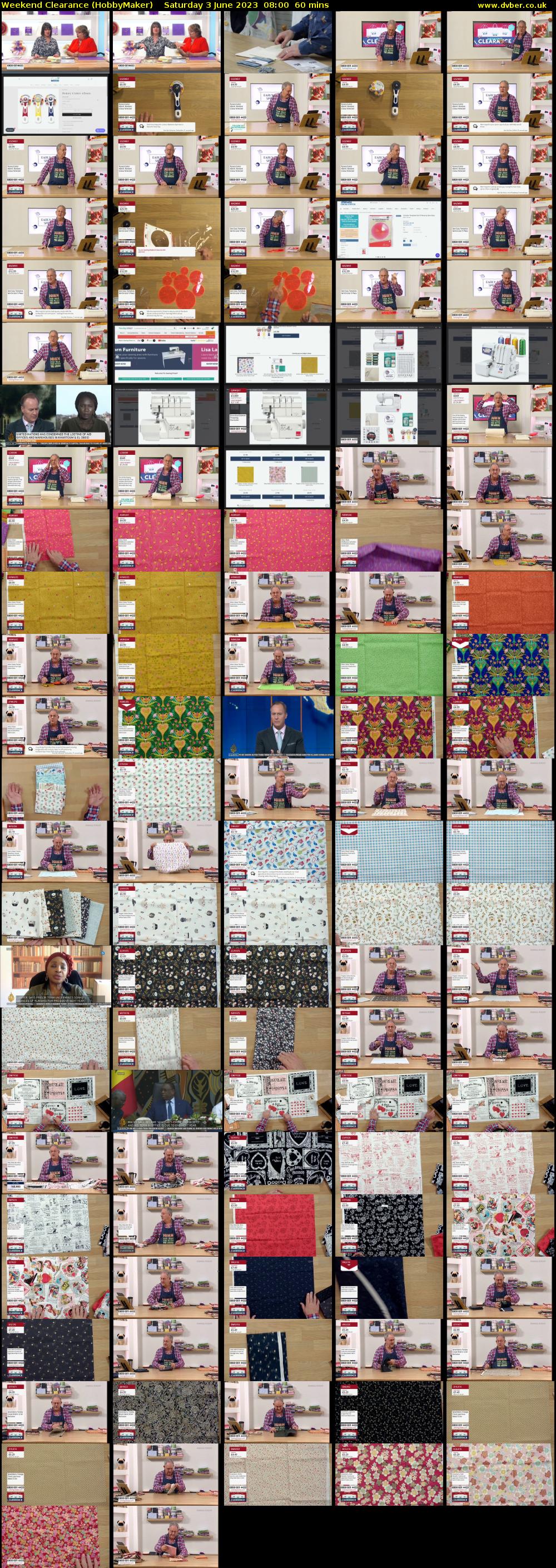 Weekend Clearance (HobbyMaker) Saturday 3 June 2023 08:00 - 09:00