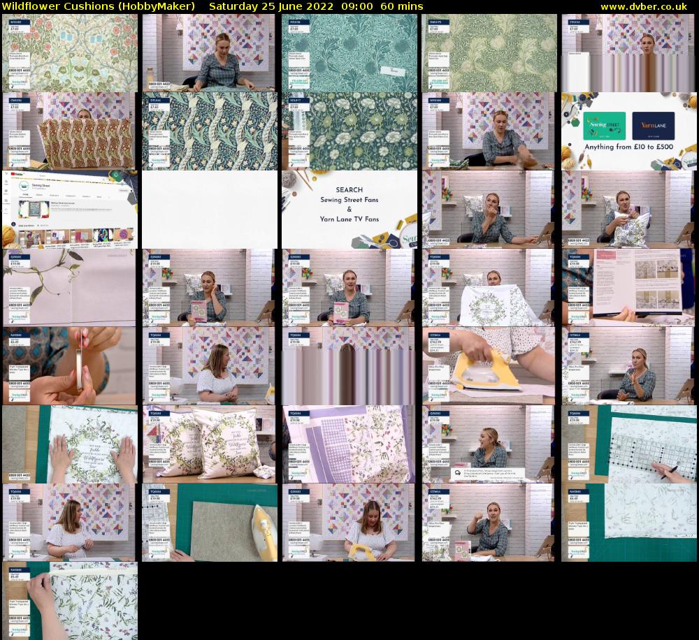 Wildflower Cushions (HobbyMaker) Saturday 25 June 2022 09:00 - 10:00