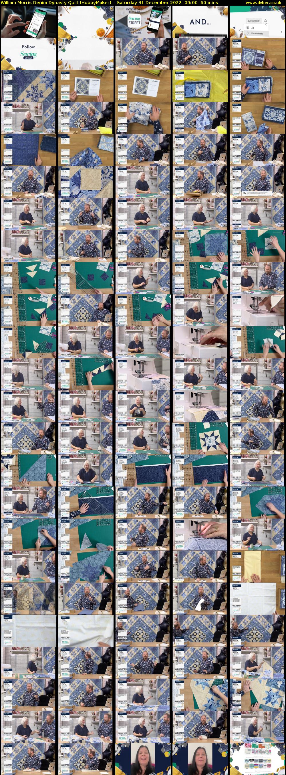 William Morris Denim Dynasty Quilt (HobbyMaker) Saturday 31 December 2022 09:00 - 10:00