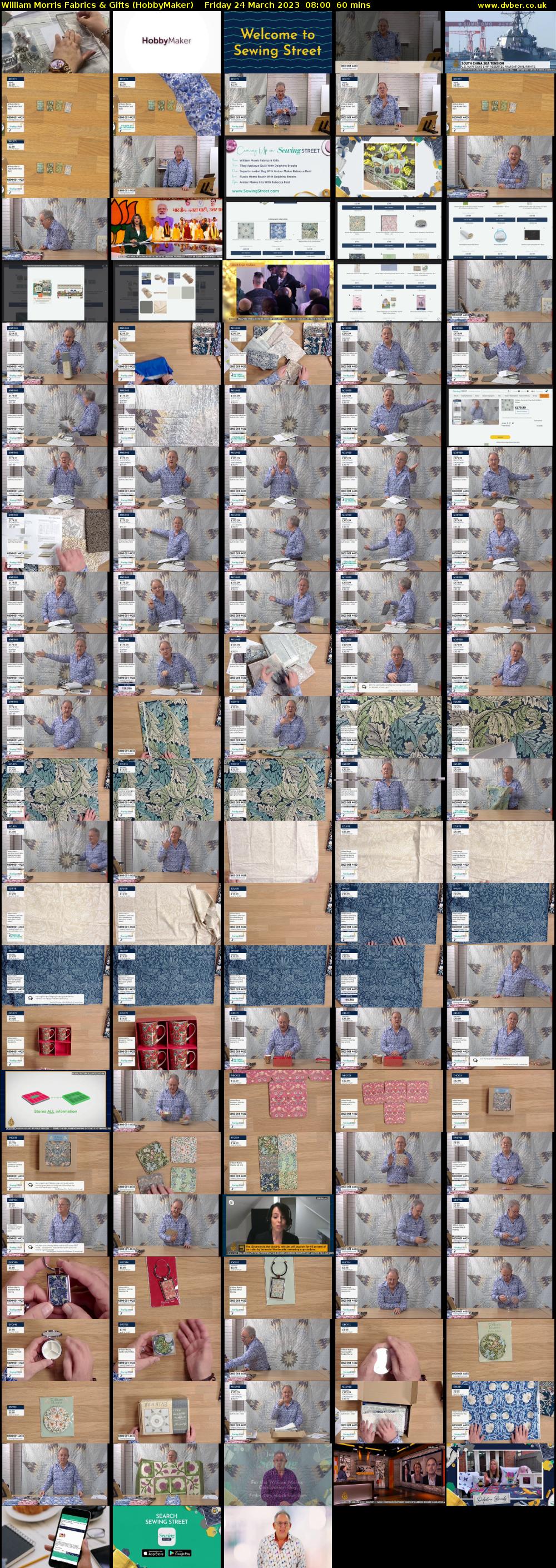 William Morris Fabrics & Gifts (HobbyMaker) Friday 24 March 2023 08:00 - 09:00
