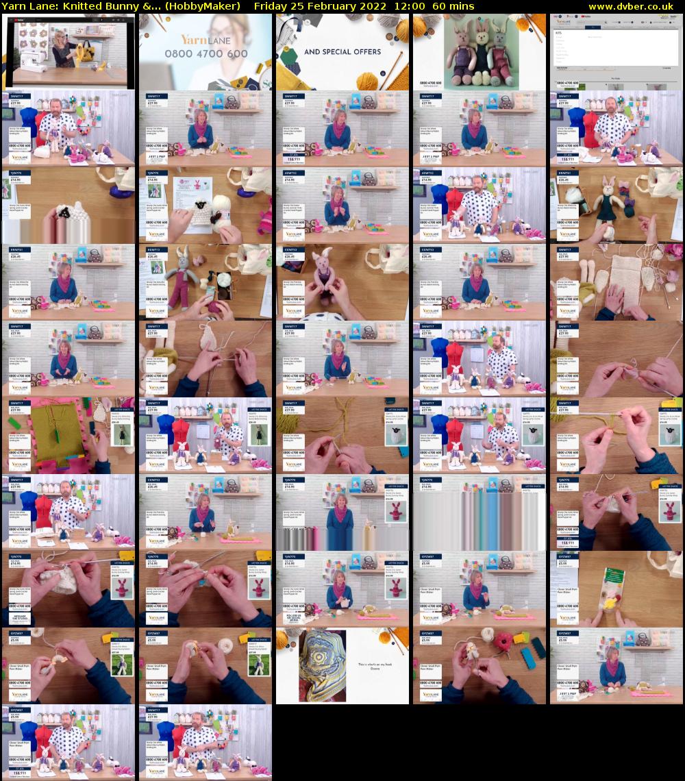 Yarn Lane: Knitted Bunny &... (HobbyMaker) Friday 25 February 2022 12:00 - 13:00