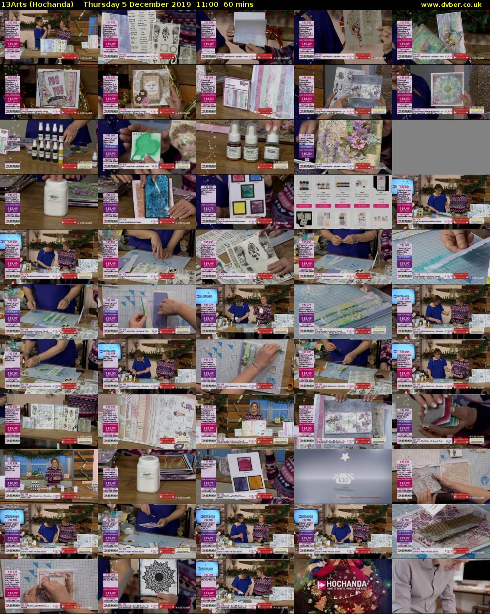 13Arts (Hochanda) Thursday 5 December 2019 11:00 - 12:00