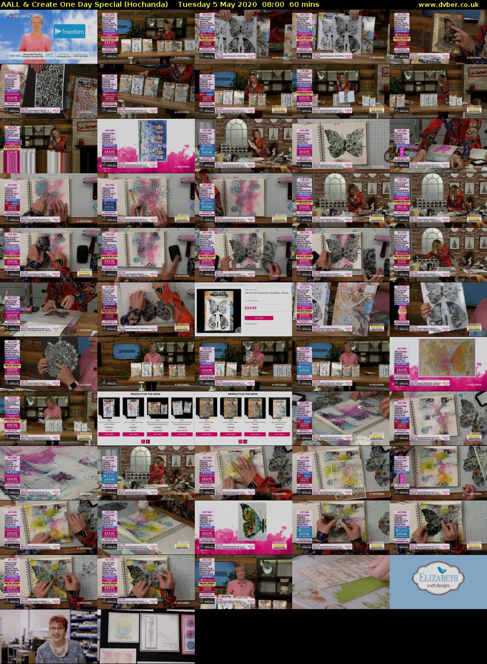 AALL & Create One Day Special (Hochanda) Tuesday 5 May 2020 08:00 - 09:00