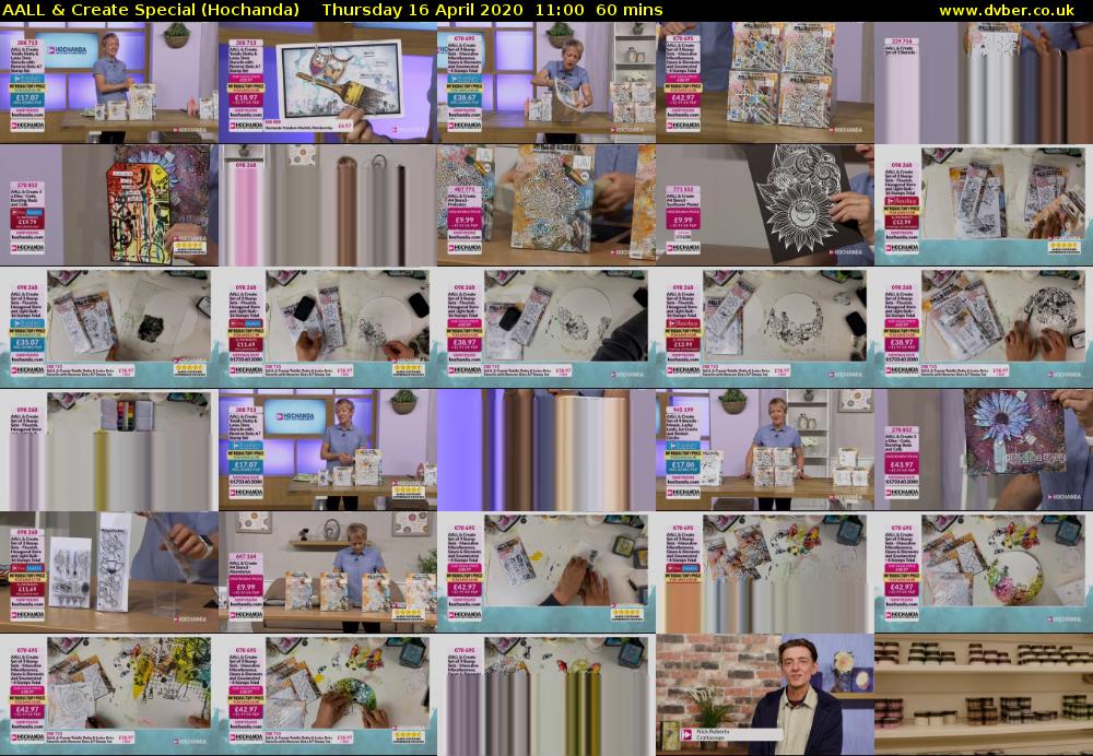 AALL & Create Special (Hochanda) Thursday 16 April 2020 11:00 - 12:00