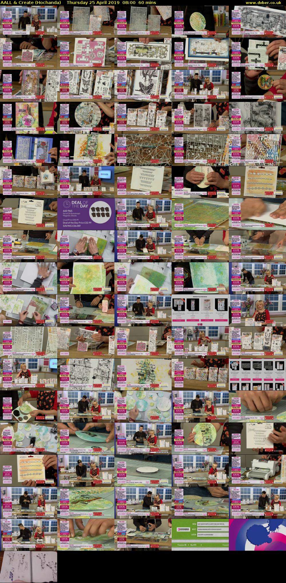 AALL & Create (Hochanda) Thursday 25 April 2019 08:00 - 09:00
