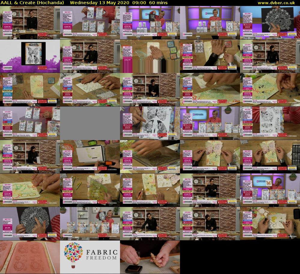 AALL & Create (Hochanda) Wednesday 13 May 2020 09:00 - 10:00