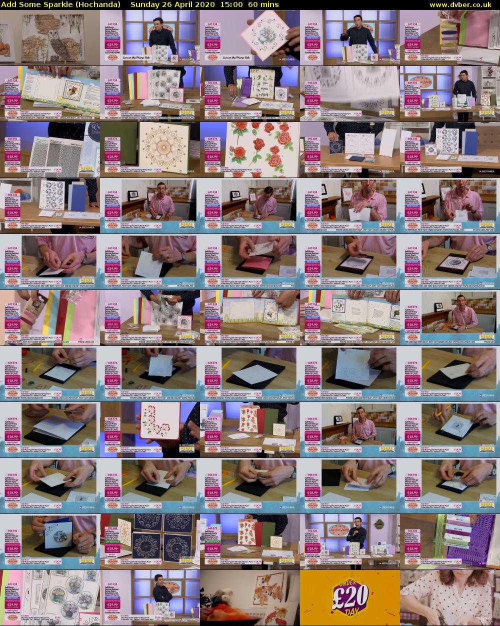 Add Some Sparkle (Hochanda) Sunday 26 April 2020 15:00 - 16:00