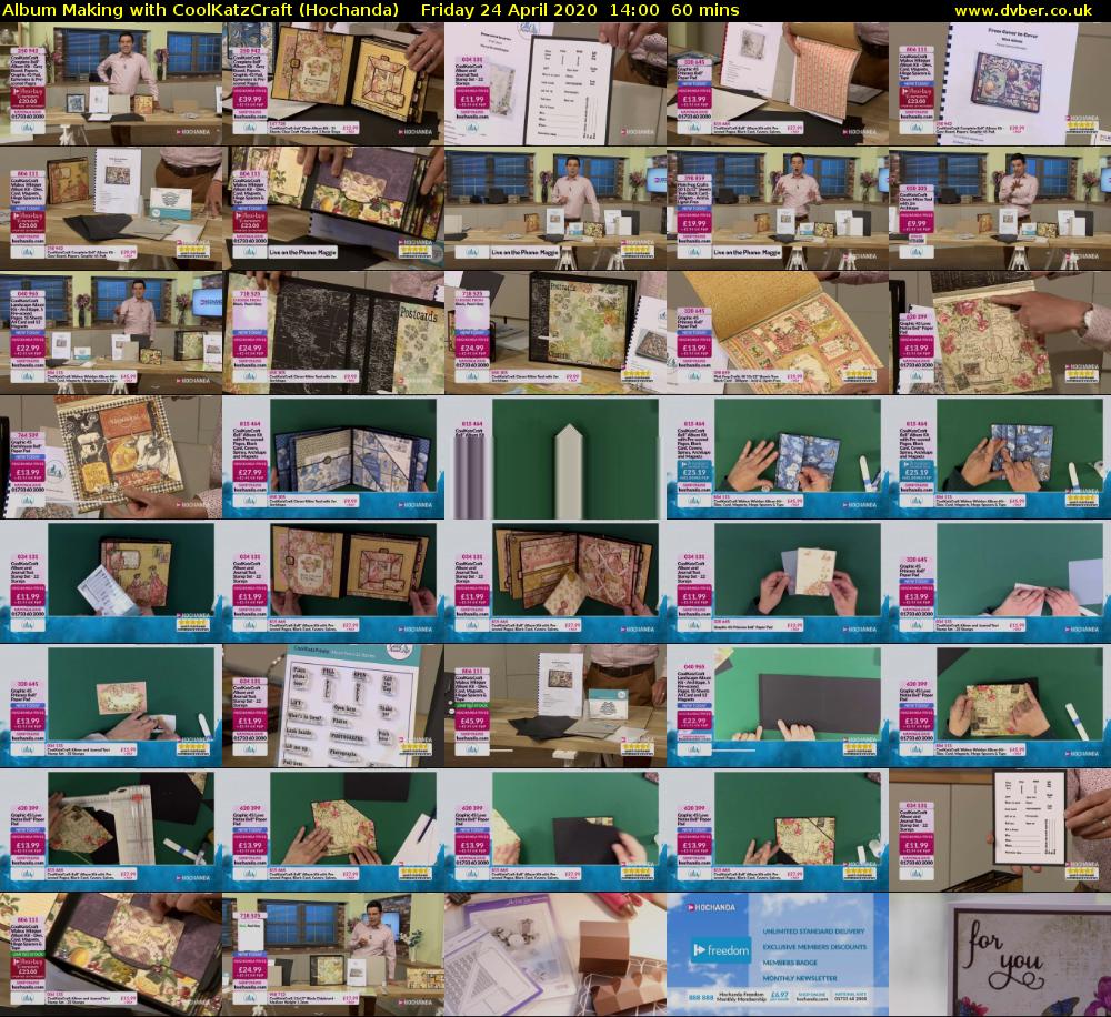 Album Making with CoolKatzCraft (Hochanda) Friday 24 April 2020 14:00 - 15:00