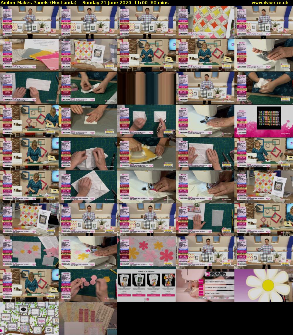 Amber Makes Panels (Hochanda) Sunday 21 June 2020 11:00 - 12:00