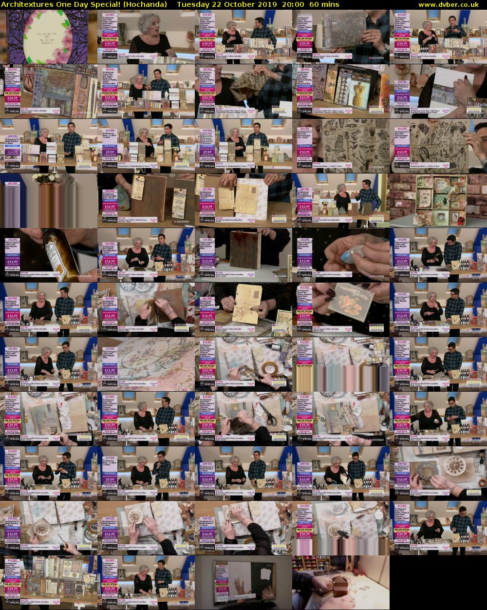 Architextures One Day Special! (Hochanda) Tuesday 22 October 2019 20:00 - 21:00