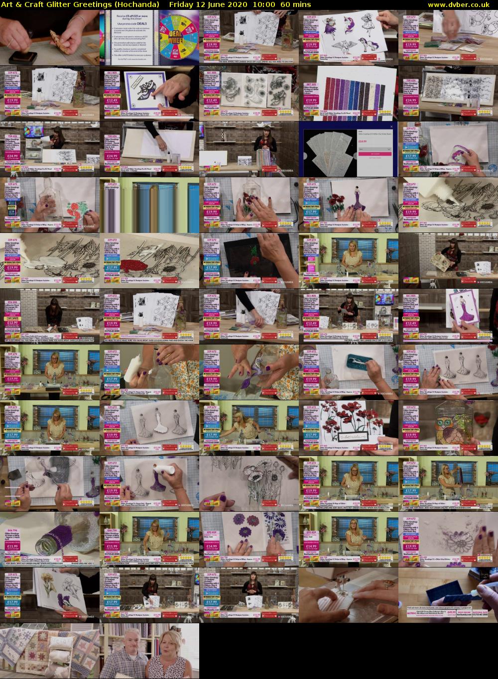 Art & Craft Glitter Greetings (Hochanda) Friday 12 June 2020 10:00 - 11:00
