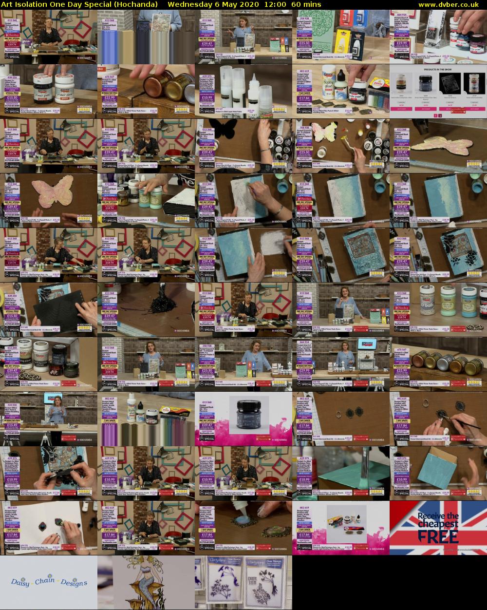 Art Isolation One Day Special (Hochanda) Wednesday 6 May 2020 12:00 - 13:00