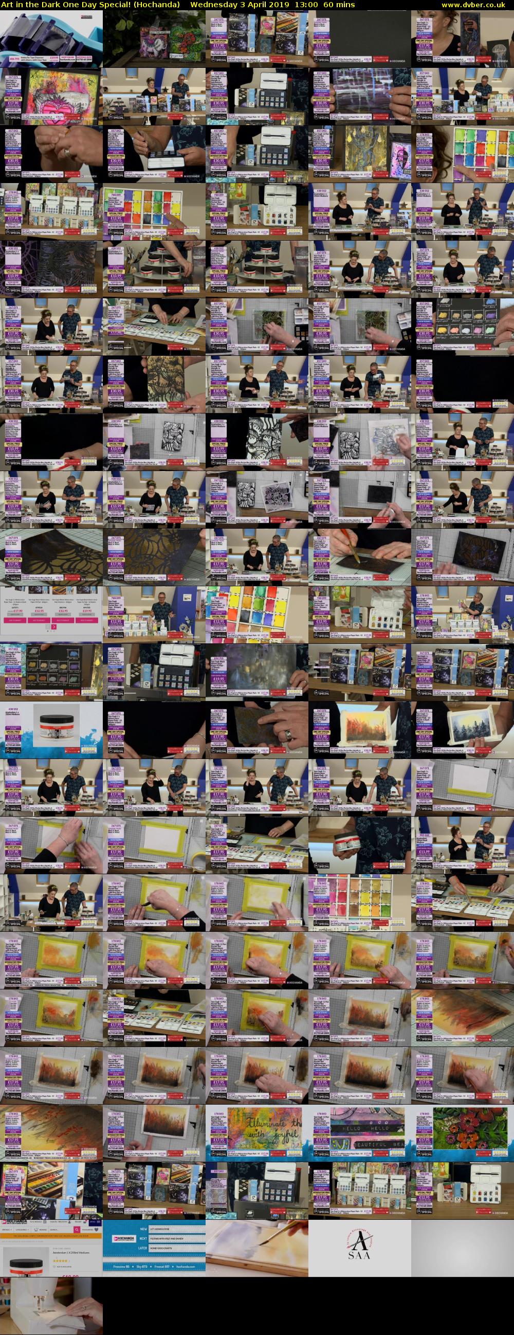 Art in the Dark One Day Special! (Hochanda) Wednesday 3 April 2019 13:00 - 14:00