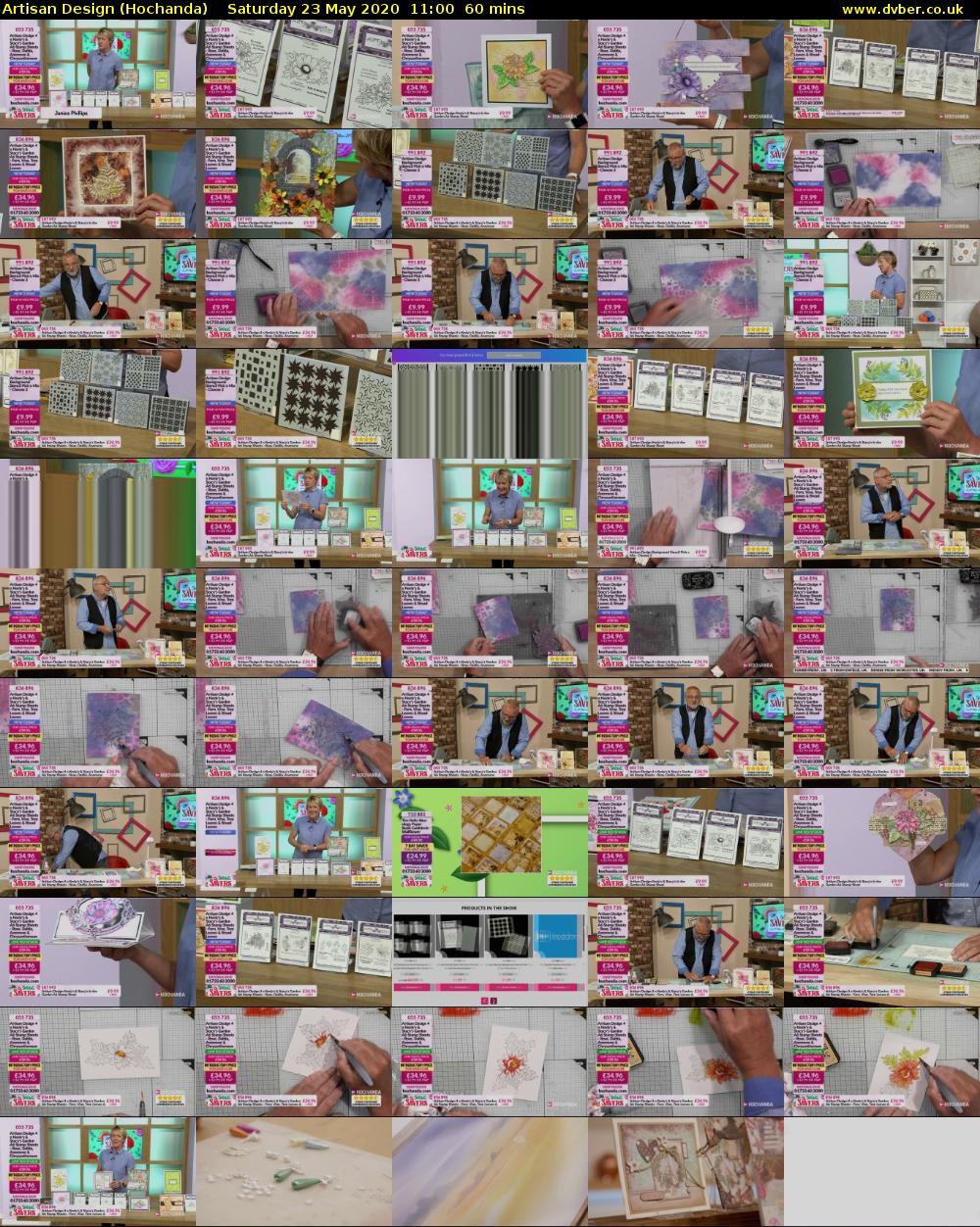 Artisan Design (Hochanda) Saturday 23 May 2020 11:00 - 12:00
