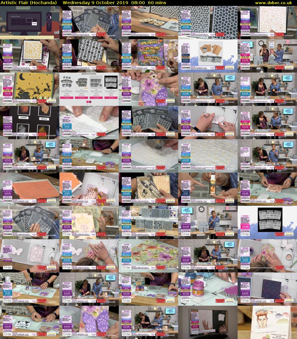 Artistic Flair (Hochanda) Wednesday 9 October 2019 08:00 - 09:00