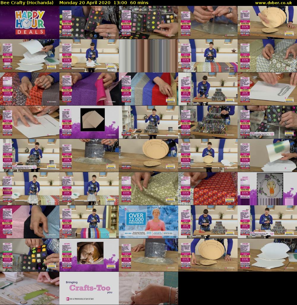 Bee Crafty (Hochanda) Monday 20 April 2020 13:00 - 14:00