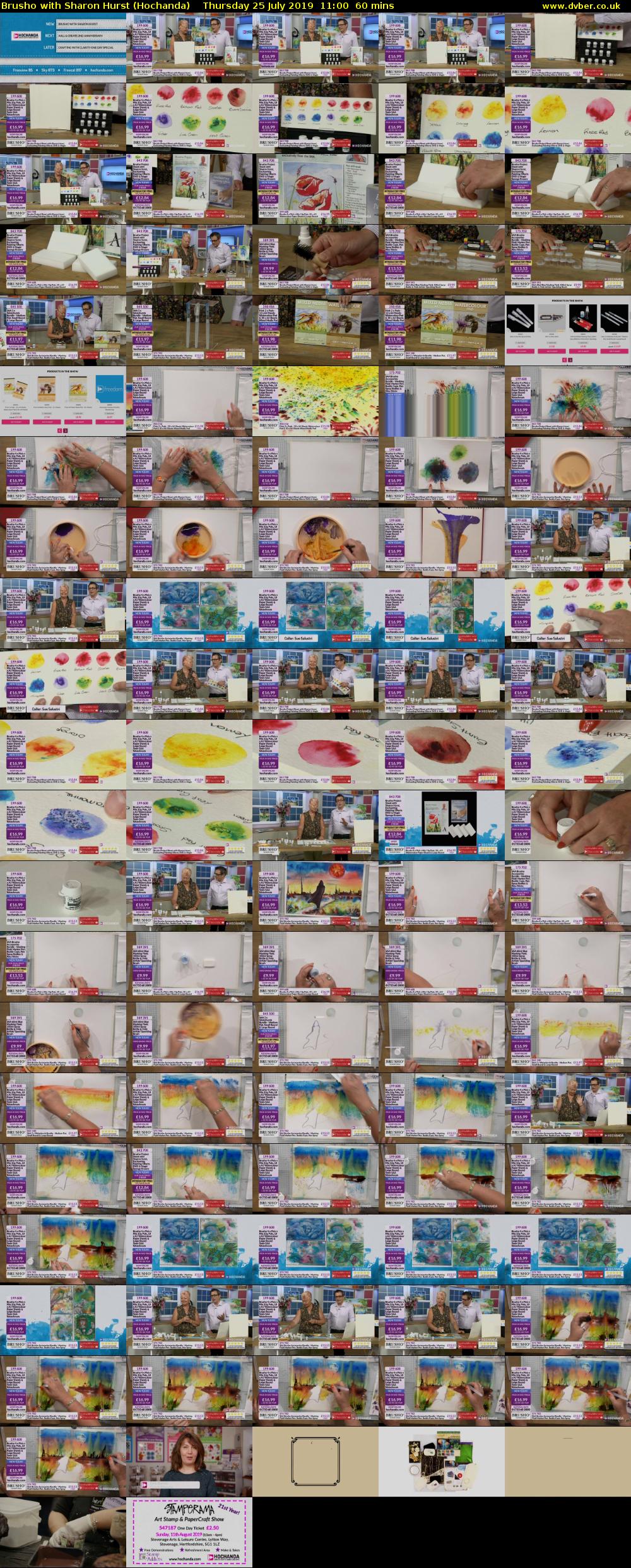 Brusho with Sharon Hurst (Hochanda) Thursday 25 July 2019 11:00 - 12:00