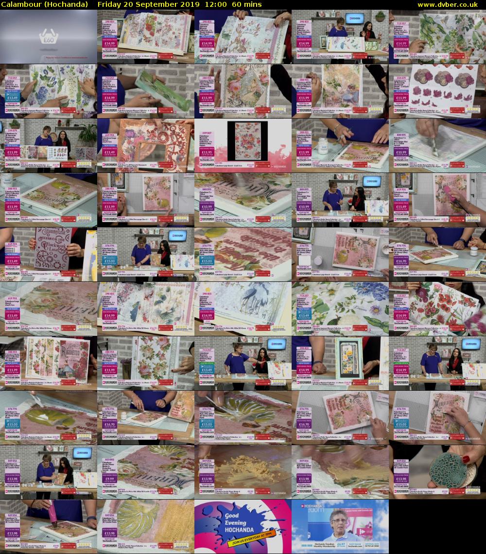 Calambour (Hochanda) Friday 20 September 2019 12:00 - 13:00