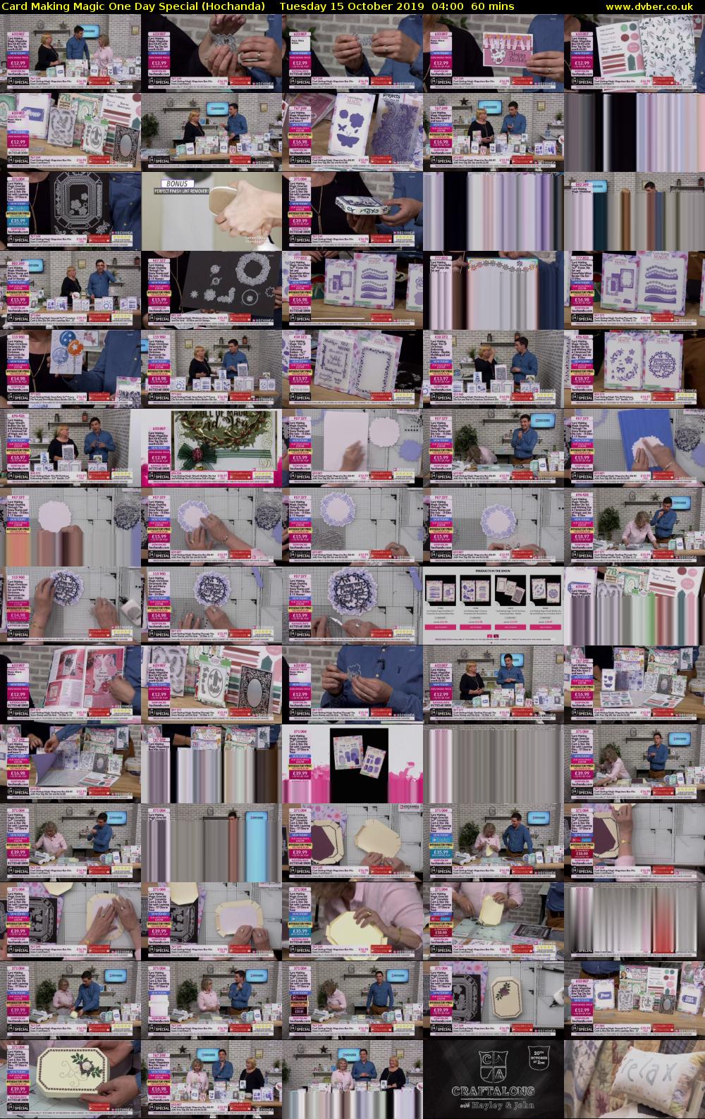 Card Making Magic One Day Special (Hochanda) Tuesday 15 October 2019 04:00 - 05:00