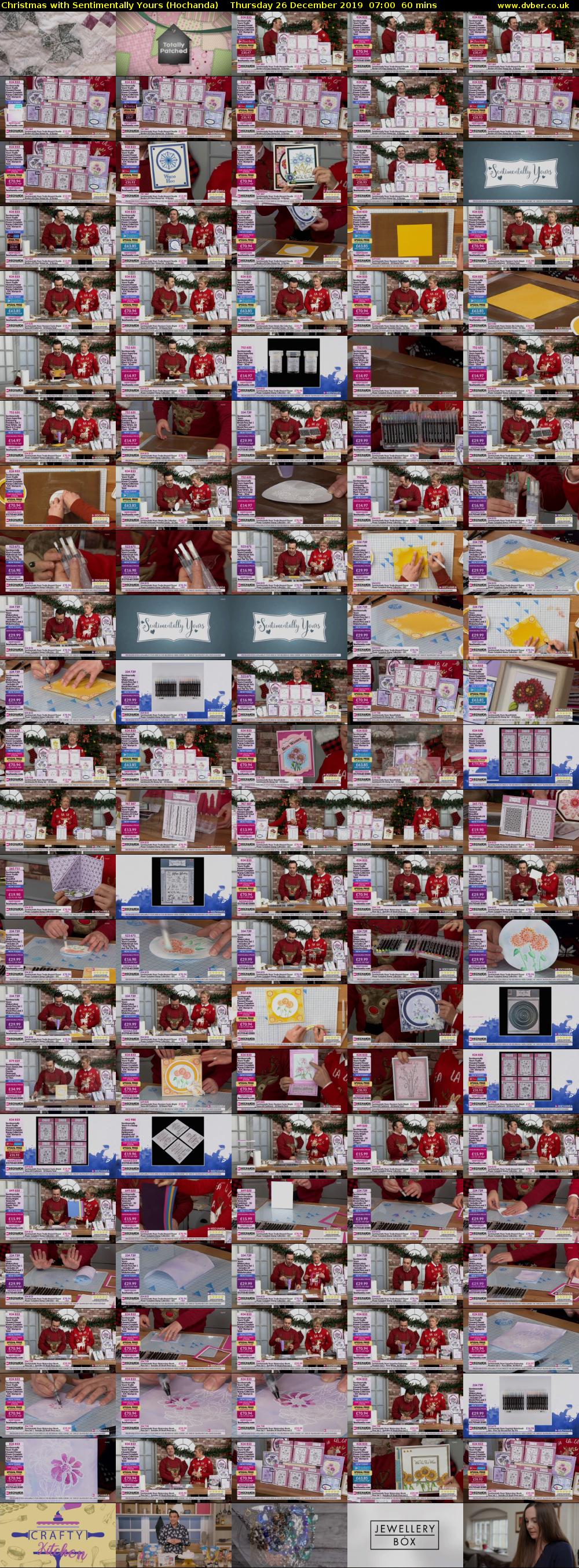 Christmas with Sentimentally Yours (Hochanda) Thursday 26 December 2019 07:00 - 08:00