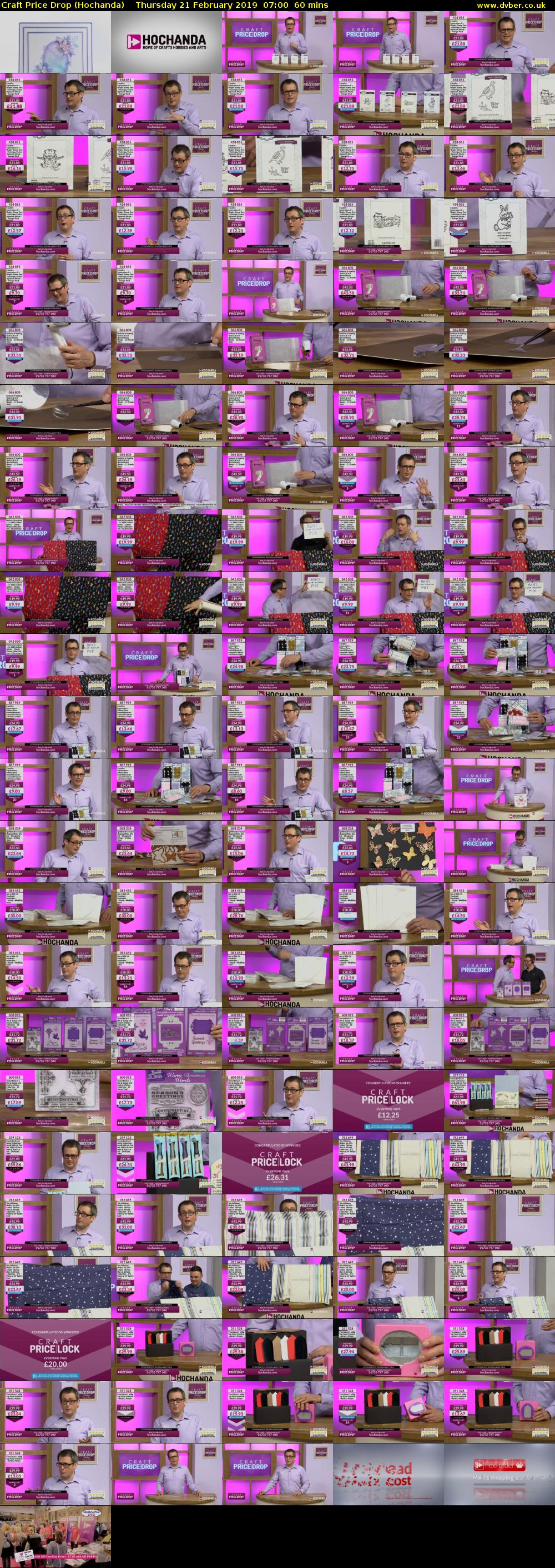Craft Price Drop (Hochanda) Thursday 21 February 2019 07:00 - 08:00