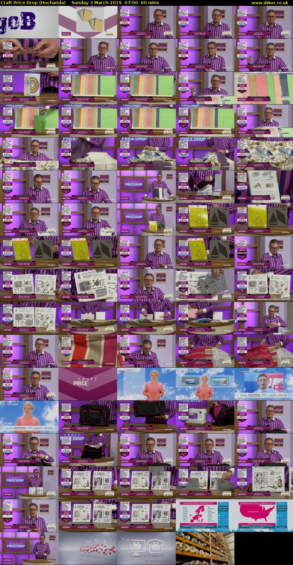 Craft Price Drop (Hochanda) Sunday 3 March 2019 07:00 - 08:00