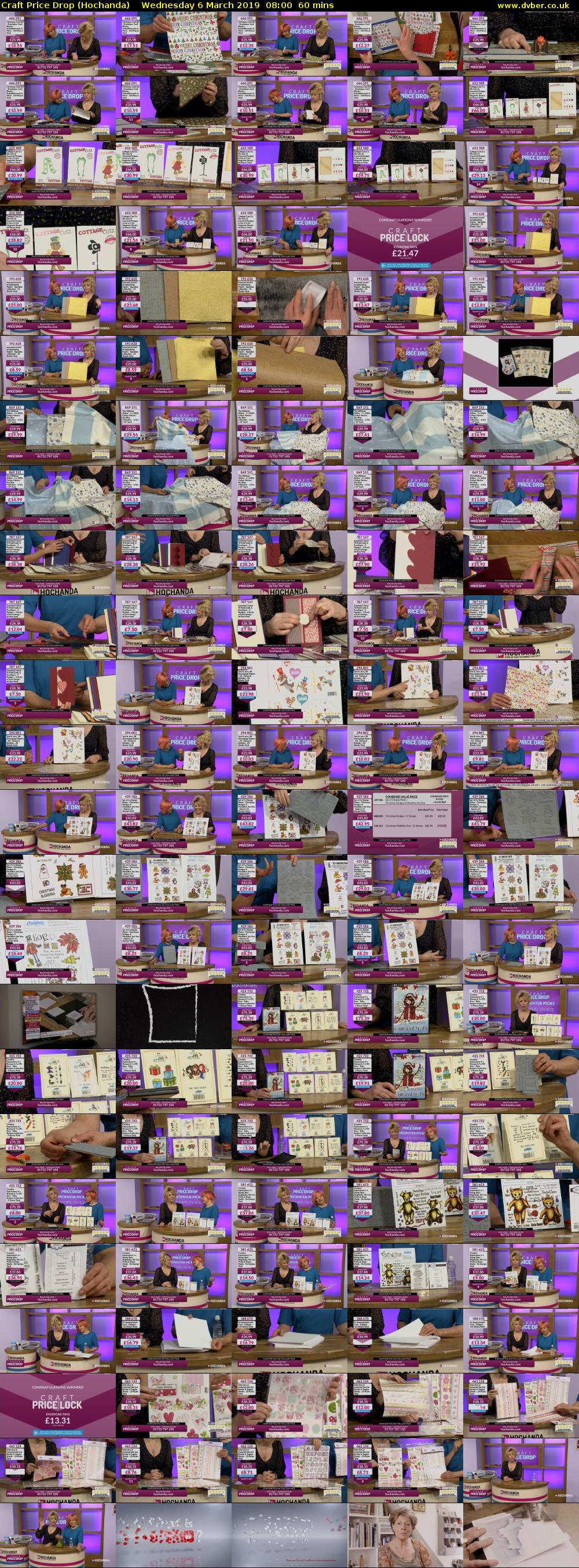 Craft Price Drop (Hochanda) Wednesday 6 March 2019 08:00 - 09:00