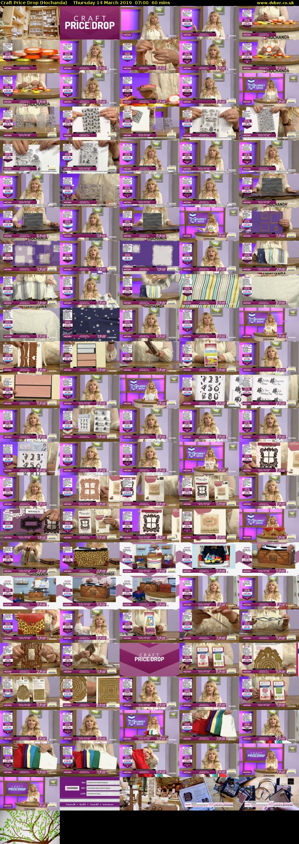 Craft Price Drop (Hochanda) Thursday 14 March 2019 07:00 - 08:00