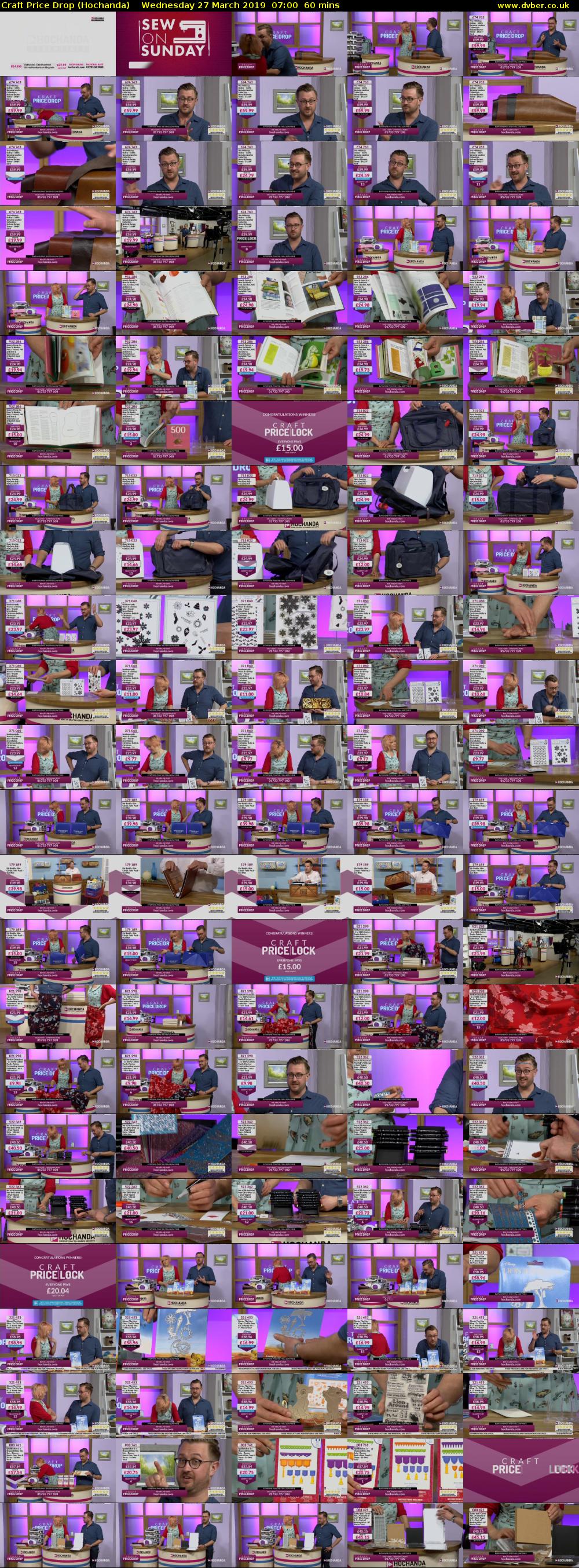 Craft Price Drop (Hochanda) Wednesday 27 March 2019 07:00 - 08:00