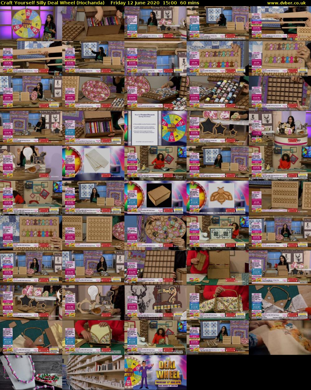 Craft Yourself Silly Deal Wheel (Hochanda) Friday 12 June 2020 15:00 - 16:00