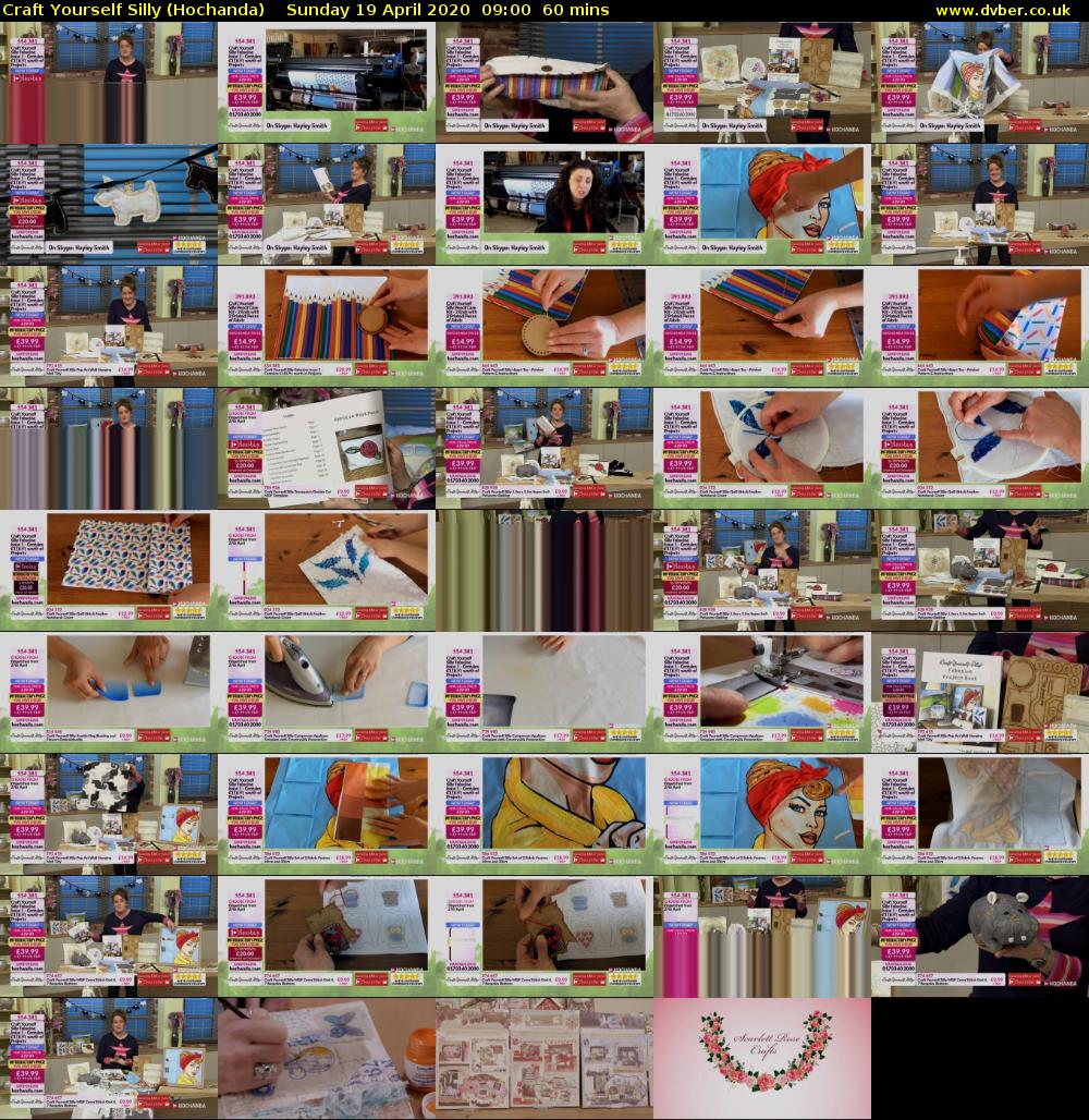 Craft Yourself Silly (Hochanda) Sunday 19 April 2020 09:00 - 10:00