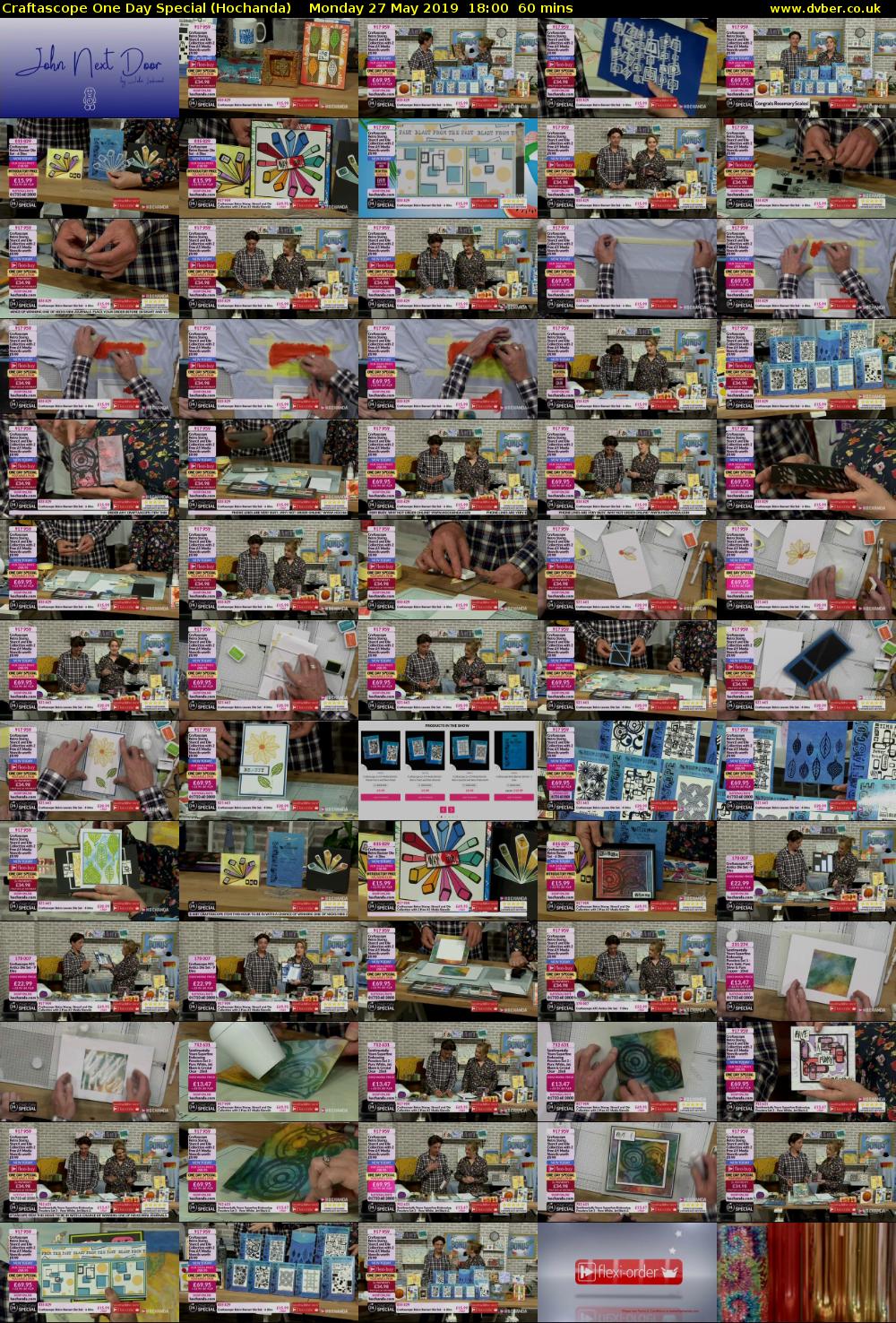 Craftascope One Day Special (Hochanda) Monday 27 May 2019 18:00 - 19:00