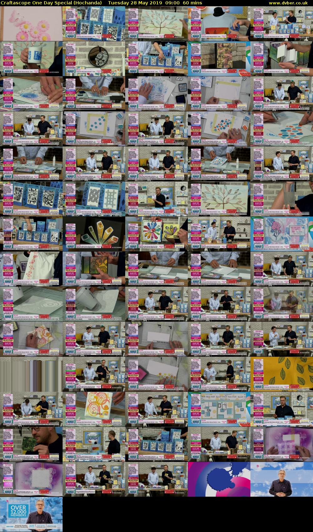Craftascope One Day Special (Hochanda) Tuesday 28 May 2019 09:00 - 10:00