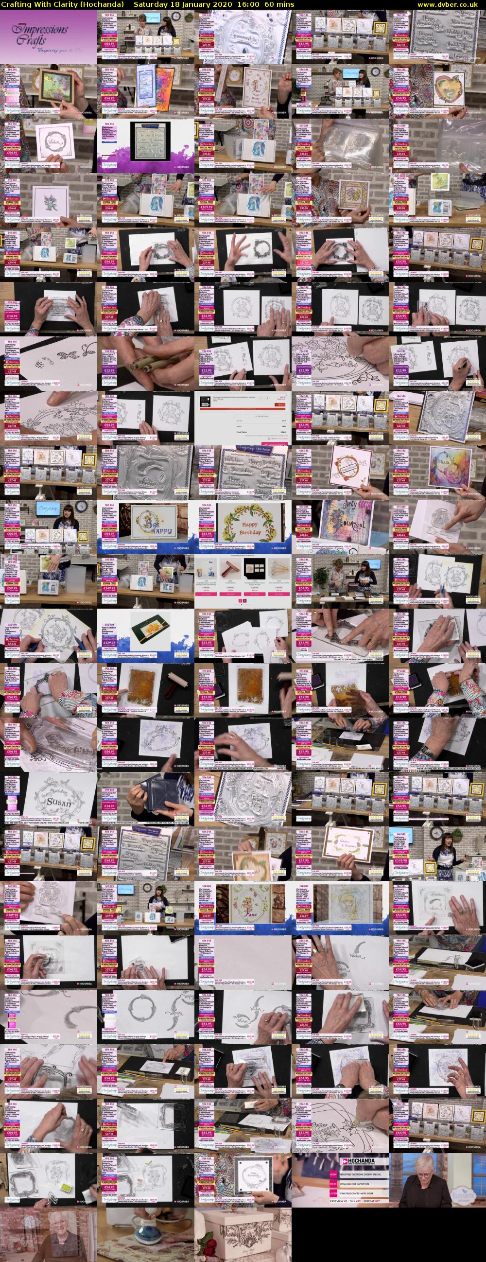 Crafting With Clarity (Hochanda) Saturday 18 January 2020 16:00 - 17:00